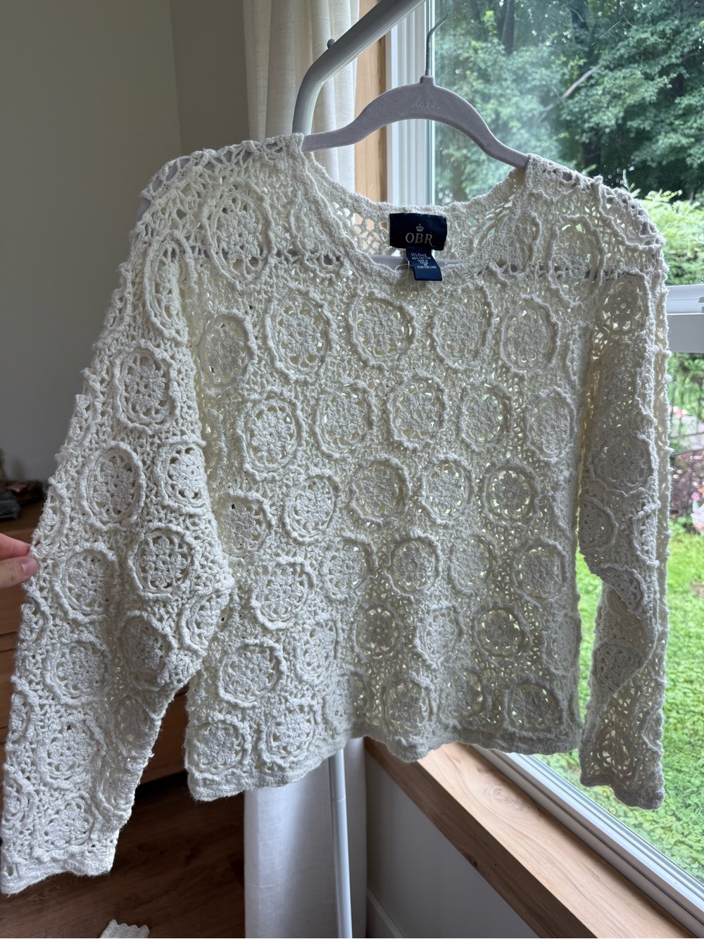 Cotton lightweight knit sweater